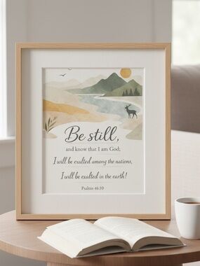 DDS Art Print, 8x10, Bible Verse, Paper Print, Unframed, Nature Series